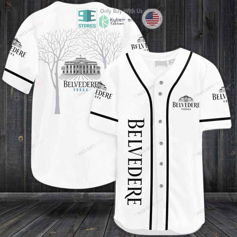 BEST Belvedere Vodka logo Baseball Jersey baseball jersey product view 1