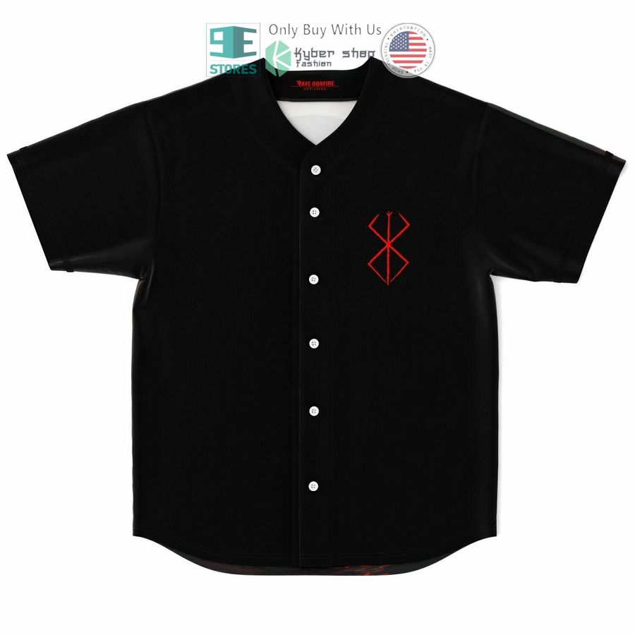 BEST Berserk Red Eclipse Baseball Jersey baseball jersey product view 1