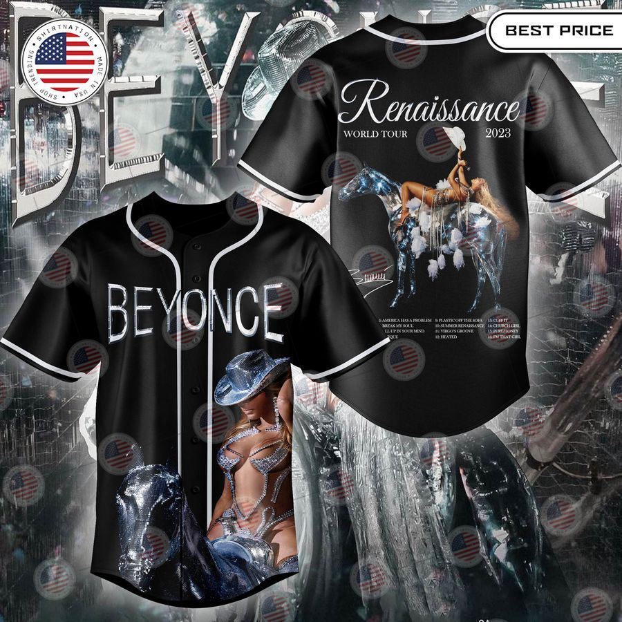BEST Beyonce Renaissance world tour 2023 Baseball Jersey baseball jersey product view 1