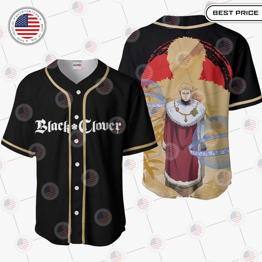 BEST Black Clover Julius Novachrono Baseball Jersey baseball jersey product view 1