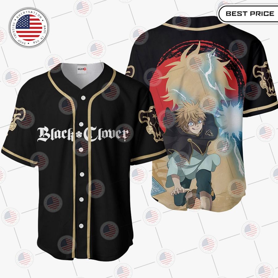 BEST Black Clover Luck Voltia Baseball Jersey baseball jersey product view 1