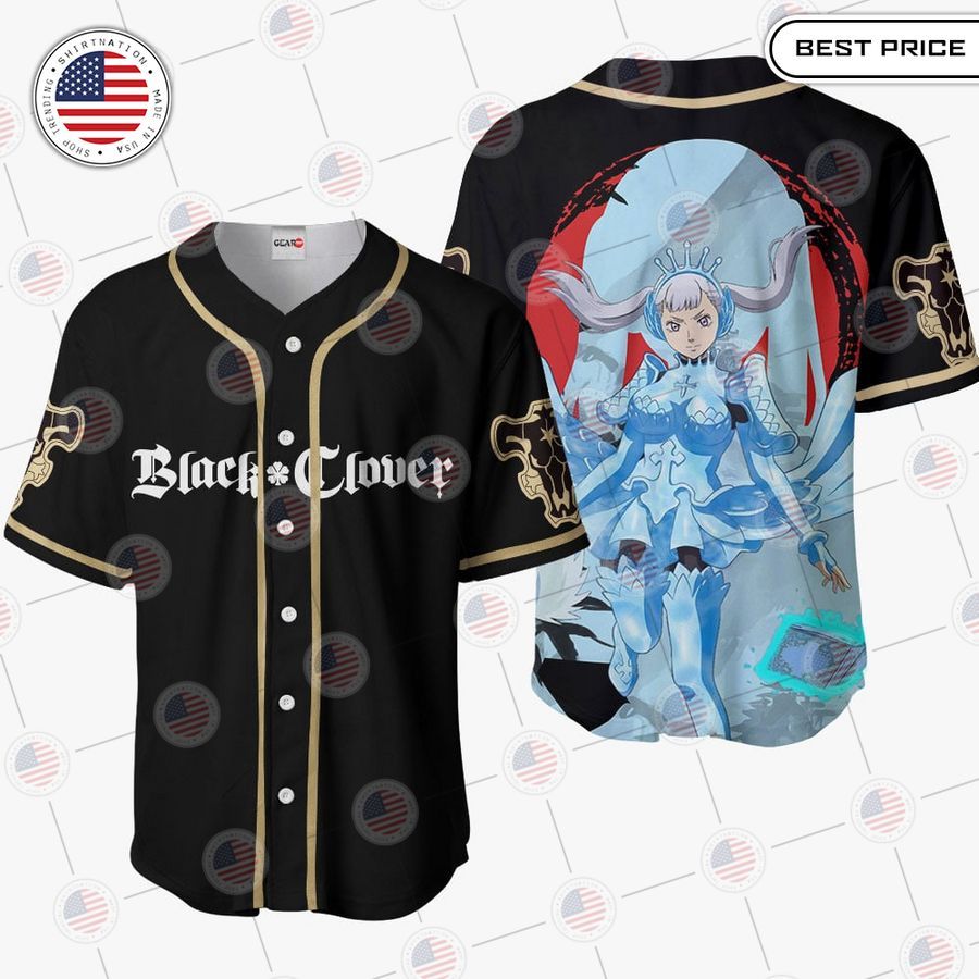 BEST Black Clover Noelle Silva Baseball Jersey baseball jersey product view 1