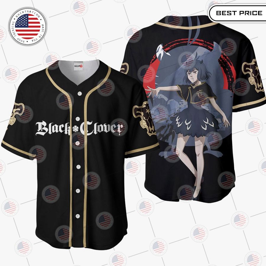 BEST Black Clover Secre Swallowtail Baseball Jersey baseball jersey product view 1