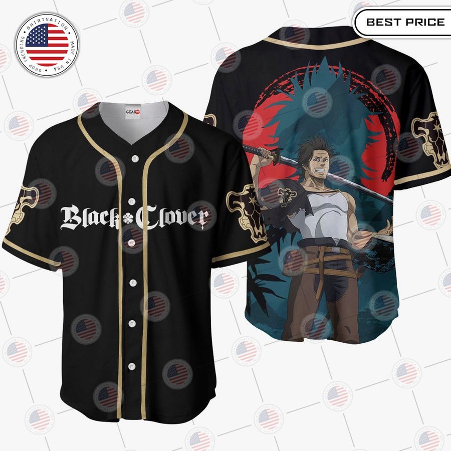 BEST Black Clover Yami Sukehiro Baseball Jersey baseball jersey product view 1