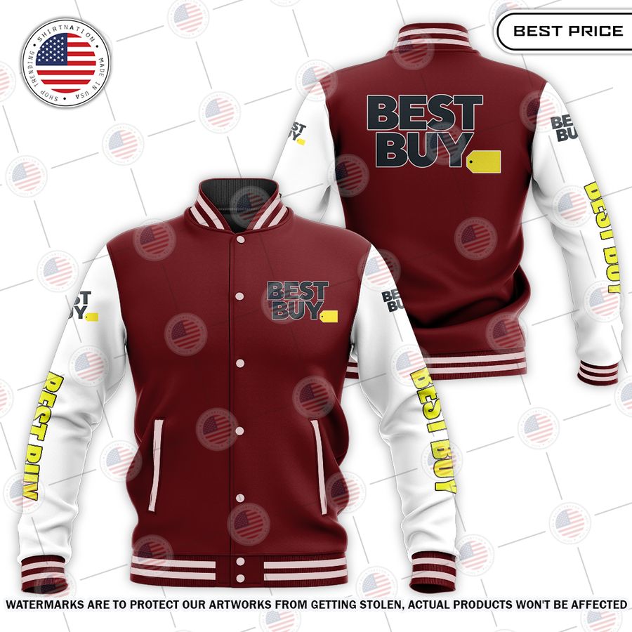 NEW Best Buy Baseball Jacket baseball jersey product view 1