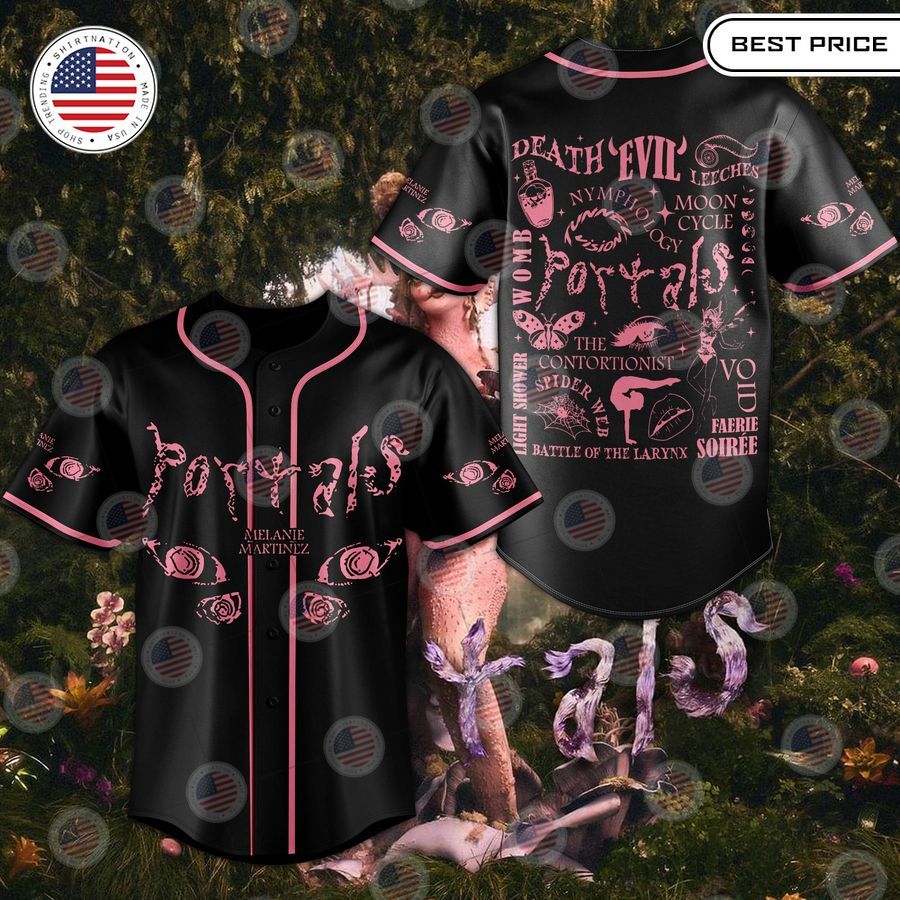 BEST Melanie Martinez Portals Death Evil Baseball Jersey baseball jersey product view 1