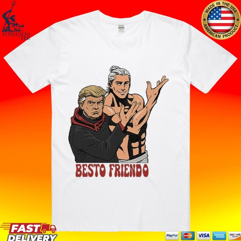 Besto Friendo Trump Epstein Inspired Meme T-shirt Unisex T-shirt, Sweatshirt, Hoodie, Long Sleeve Tee - T-Shirt, Sweatshirt, Hoodie