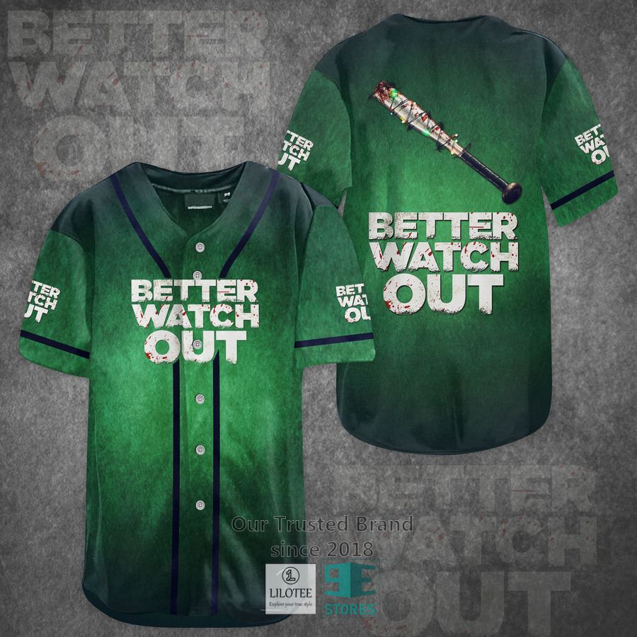 Better Watch Out Horror Movie Baseball Jersey baseball jersey product view 1