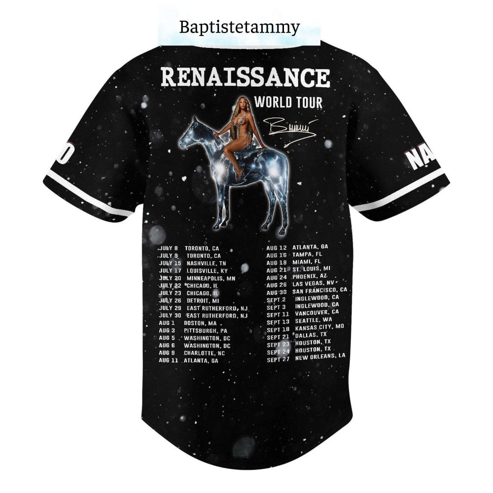 Beyonce Jersey Shirt, Beyonce Tour Baseball Shirt, Beyonce Baseball Jersey - lylyprint.com baseball jersey product view 3