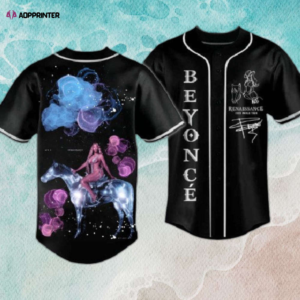 Beyonce Purple Smoke & Renaissance Baseball Jerseys: Unique and Stylish Collection - Aopprinter baseball jersey product view 1