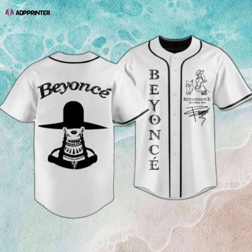 Beyonce Renaissance Tour 2023 Baseball Jersey: Concert Exclusive - Aopprinter baseball jersey product view 1
