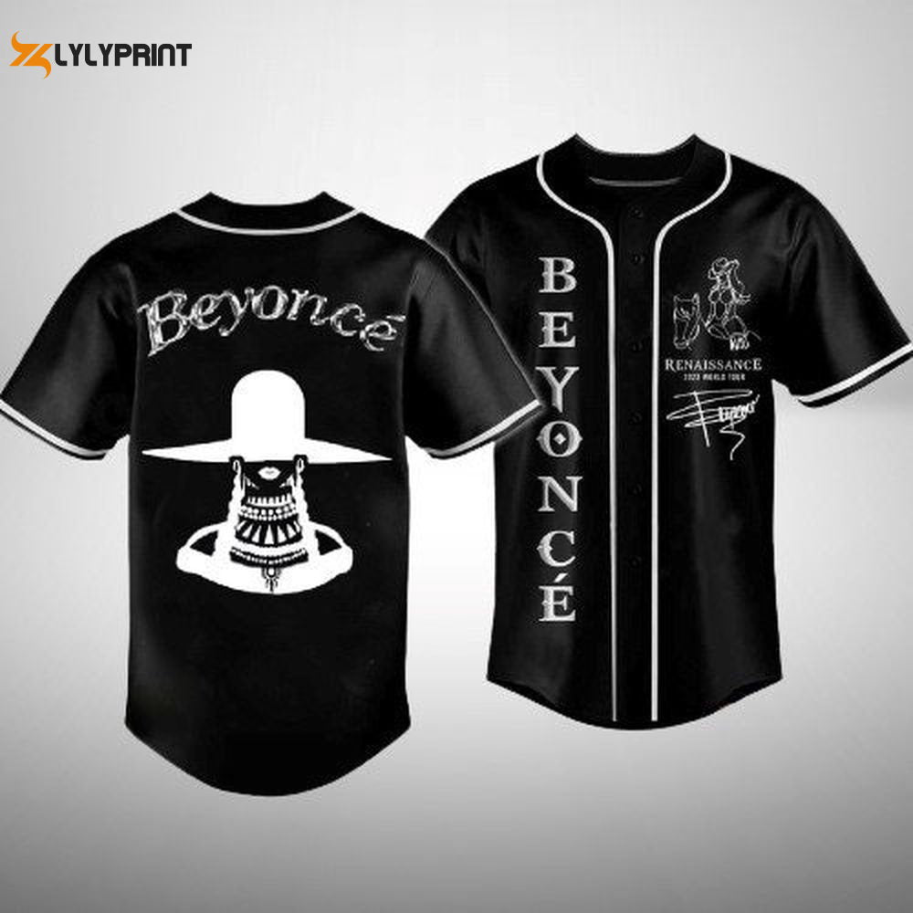 Beyonce Renaissance Tour 2023 concert Baseball Jersey, Beyonce Renaissance Jersey - lylyprint.com baseball jersey product view 1