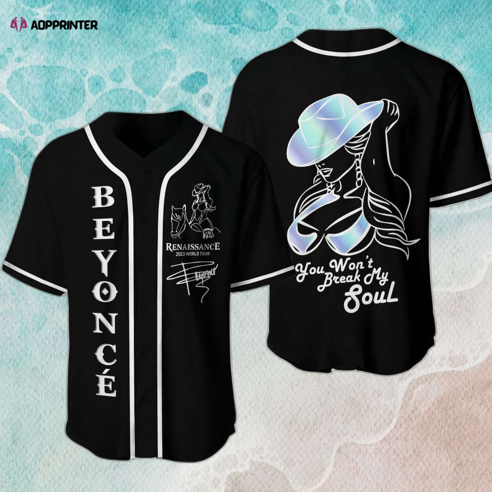 Beyonce Soul-Protecting Baseball Jersey – Unbreakable Style - Aopprinter baseball jersey product view 1