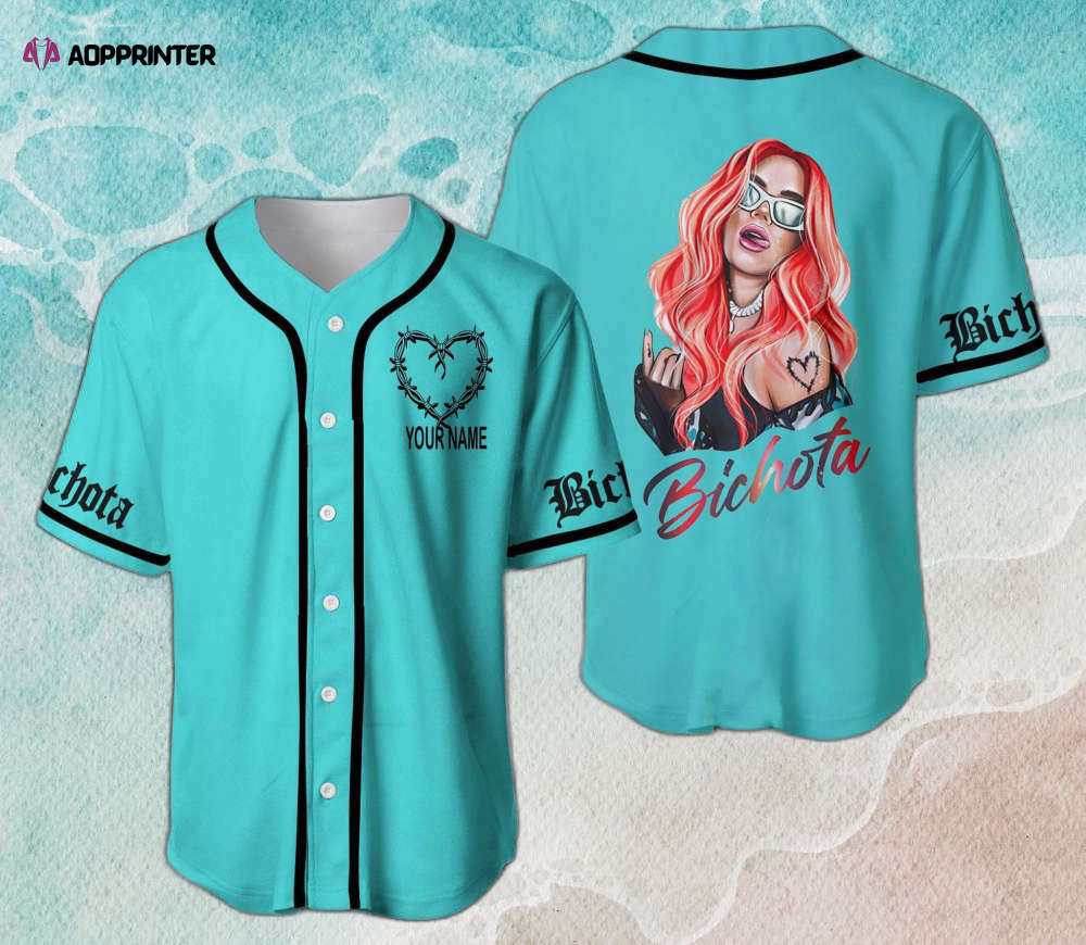 Bichotas No Lloran & Karol G Strip Love Baseball Jerseys: Trendy Tour Merch baseball jersey product view 1