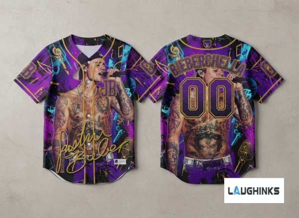 Bieberchella 2026 Justin Bieber Coachella AOP Baseball Jersey Shirt baseball jersey product view 1