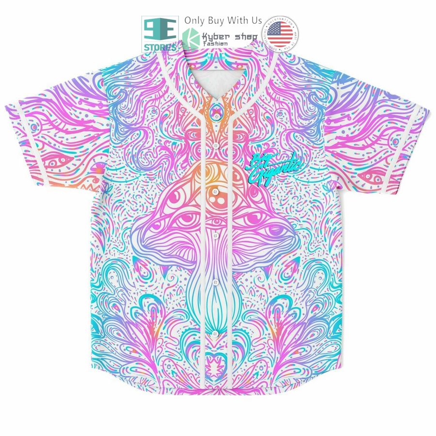BEST Big Gigantic Free Your Mind Magic mushroom psychedelic art Baseball Jersey baseball jersey product view 1