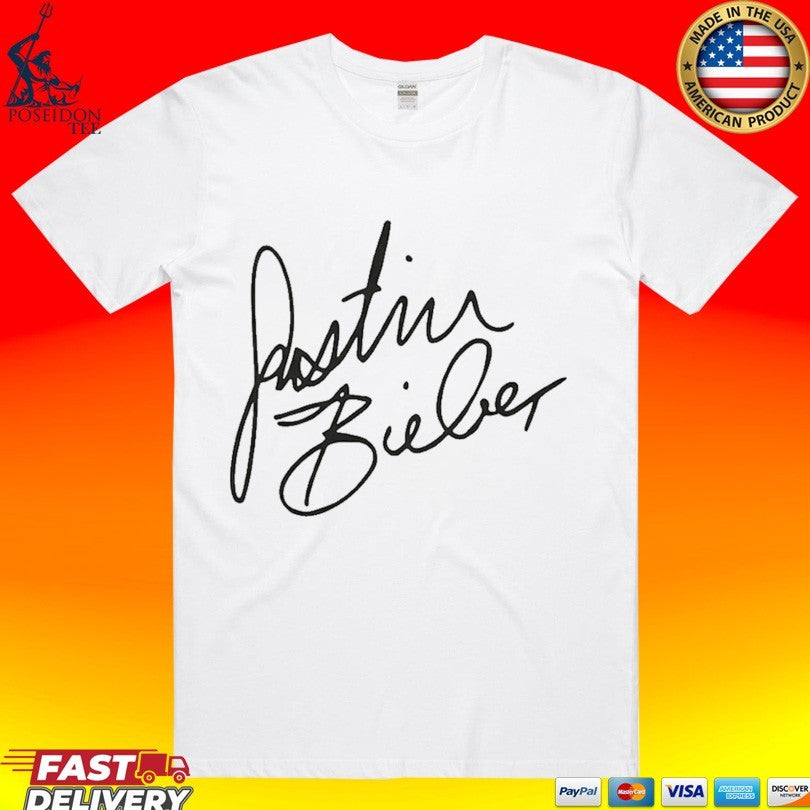 Billie Eilish Wearing Justin Bieber T-shirt Unisex T-shirt, Sweatshirt, Hoodie, Long Sleeve Tee - T-Shirt, Sweatshirt, Hoodie
