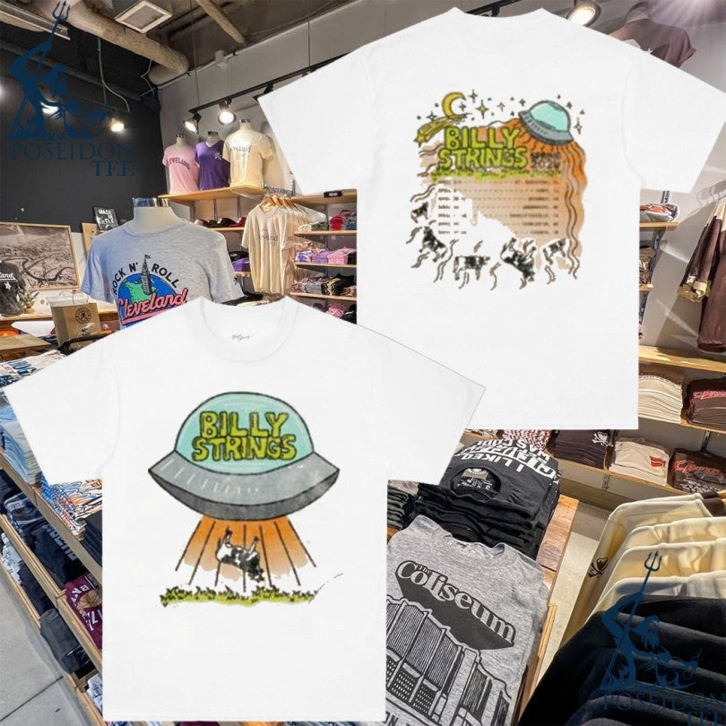 Billy Strings Ufo With Dates T-shirt Unisex T-shirt, Sweatshirt, Hoodie, Long Sleeve Tee - T-Shirt, Sweatshirt, Hoodie