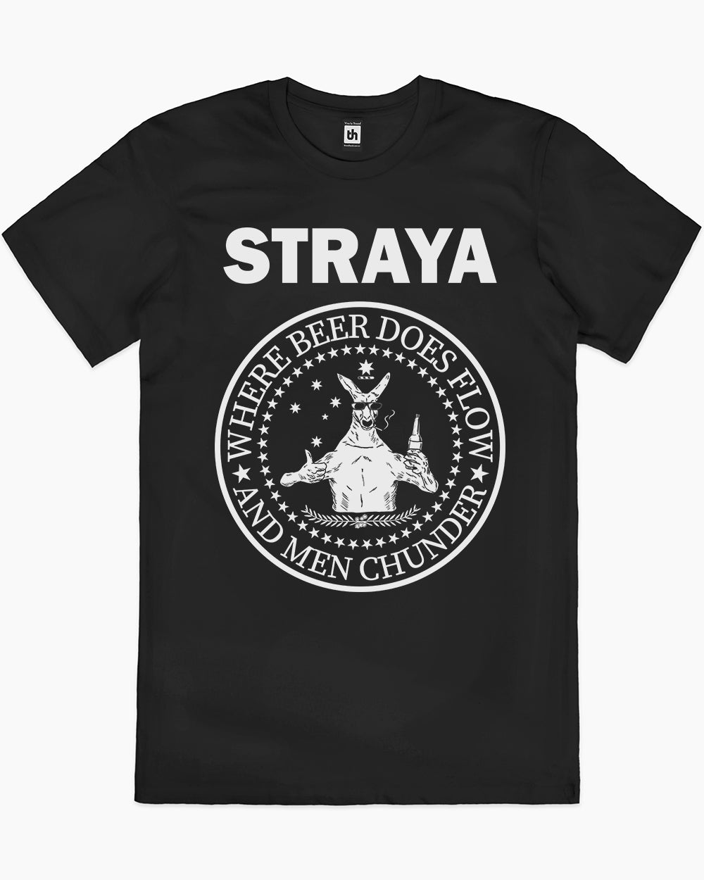Straya - Where Beer Does Flow & Men Chunder T-Shirt Unisex T-shirt, Sweatshirt, Hoodie, Long Sleeve Tee - T-Shirt, Sweatshirt, Hoodie