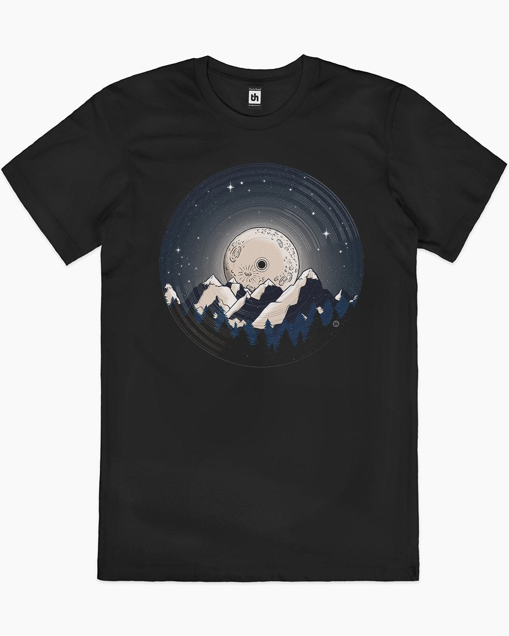 Vinyl Moon T-Shirt Unisex T-shirt, Sweatshirt, Hoodie, Long Sleeve Tee - T-Shirt, Sweatshirt, Hoodie