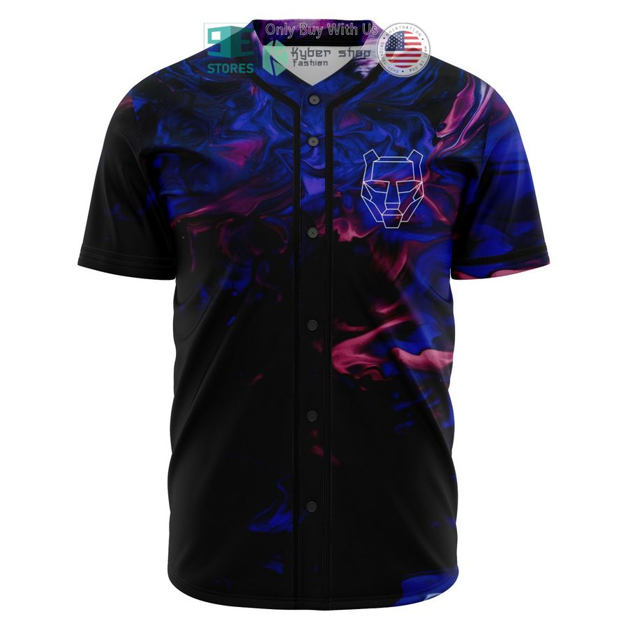 BEST Black Tiger Sex Machine Logo Black Baseball Jersey baseball jersey product view 1