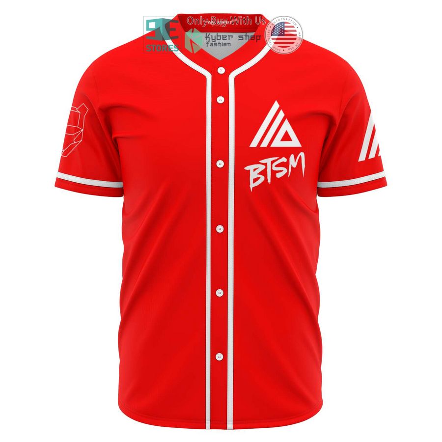 BEST Black Tiger Sex Machine X Atliens red Baseball Jersey baseball jersey product view 1