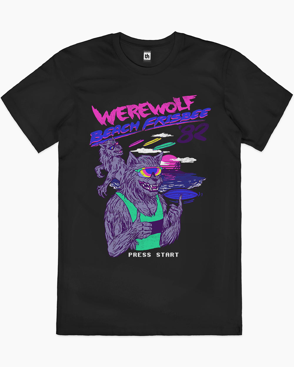 Werewolf Beach Frisbee T-Shirt Unisex T-shirt, Sweatshirt, Hoodie, Long Sleeve Tee - T-Shirt, Sweatshirt, Hoodie