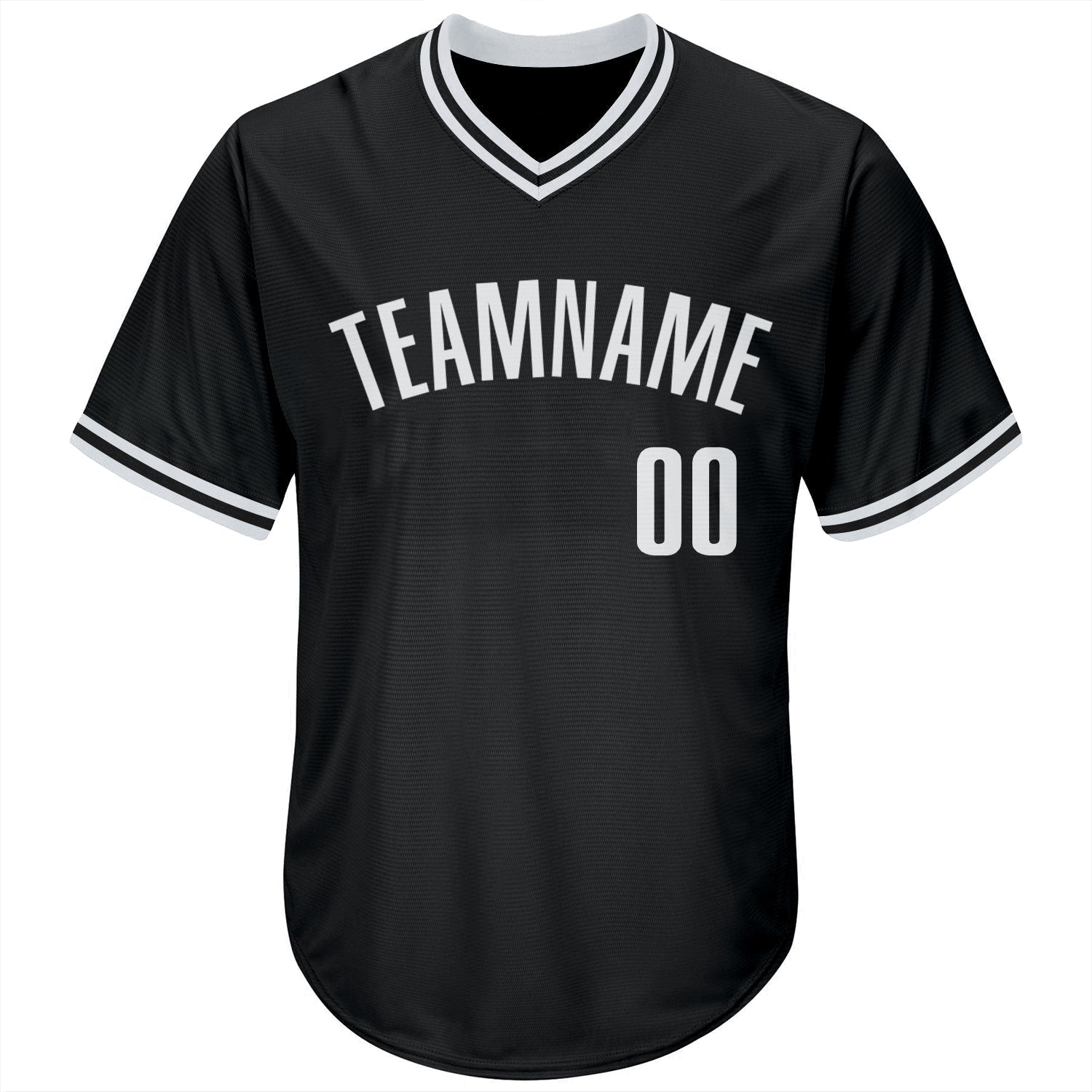 Custom Black White Authentic Throwback Rib-Knit Baseball Jersey Shirt baseball jersey product view 2
