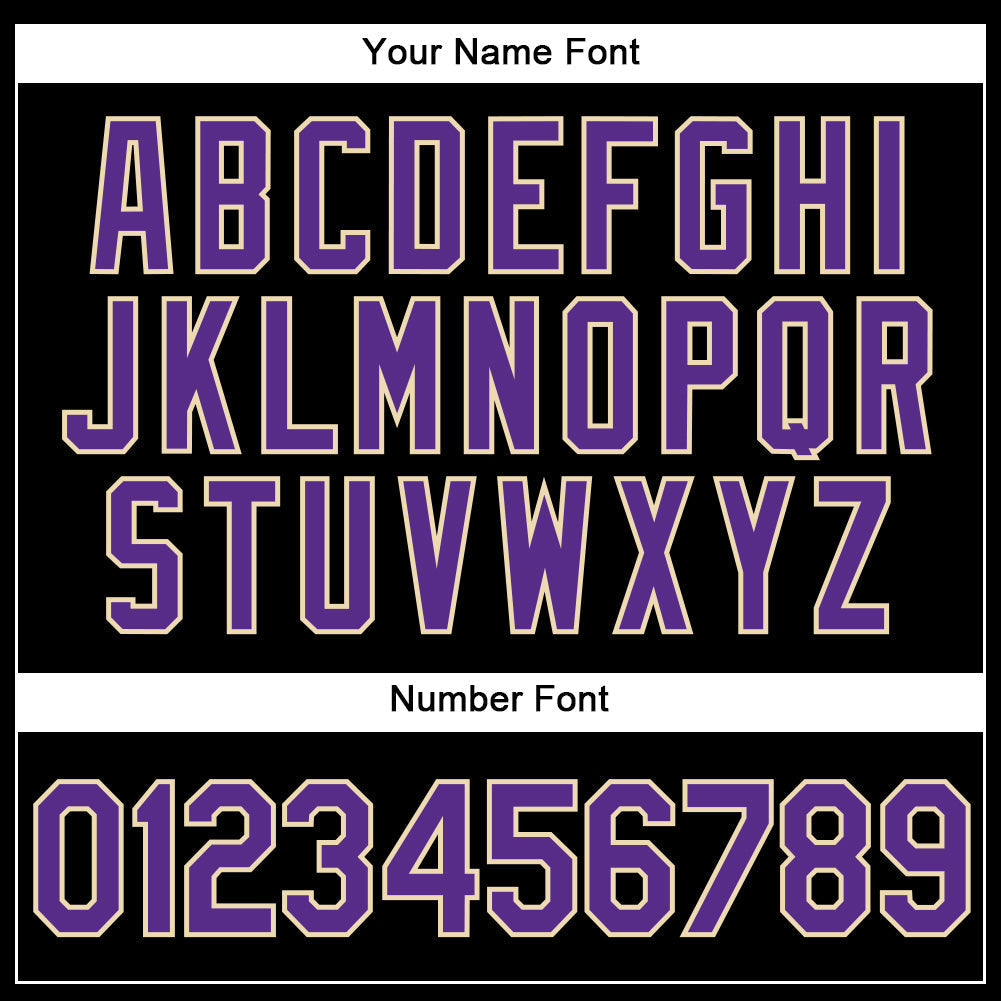 Custom Black White Pinstripe Purple-White Authentic Baseball Jersey baseball jersey product view 5