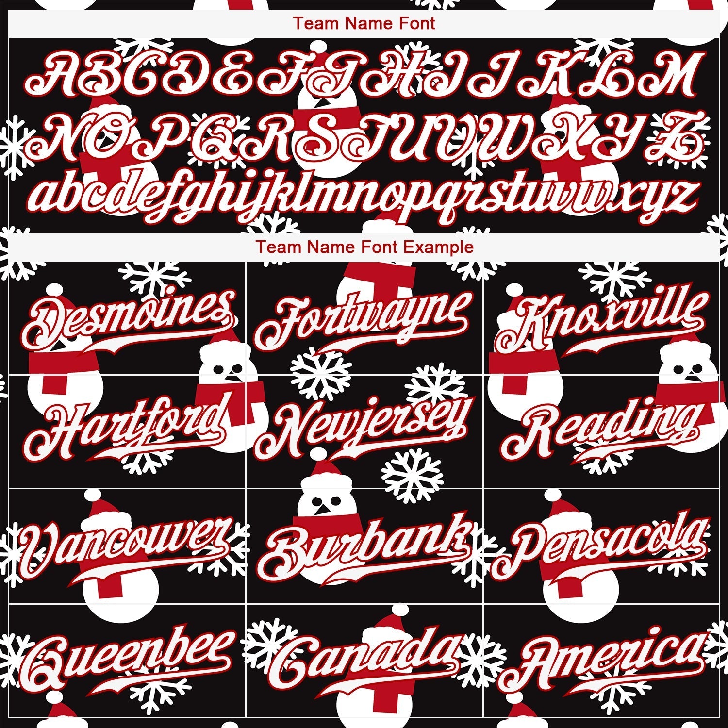 Custom Black Red-White Christmas 3D Authentic Baseball Jersey baseball jersey product view 4
