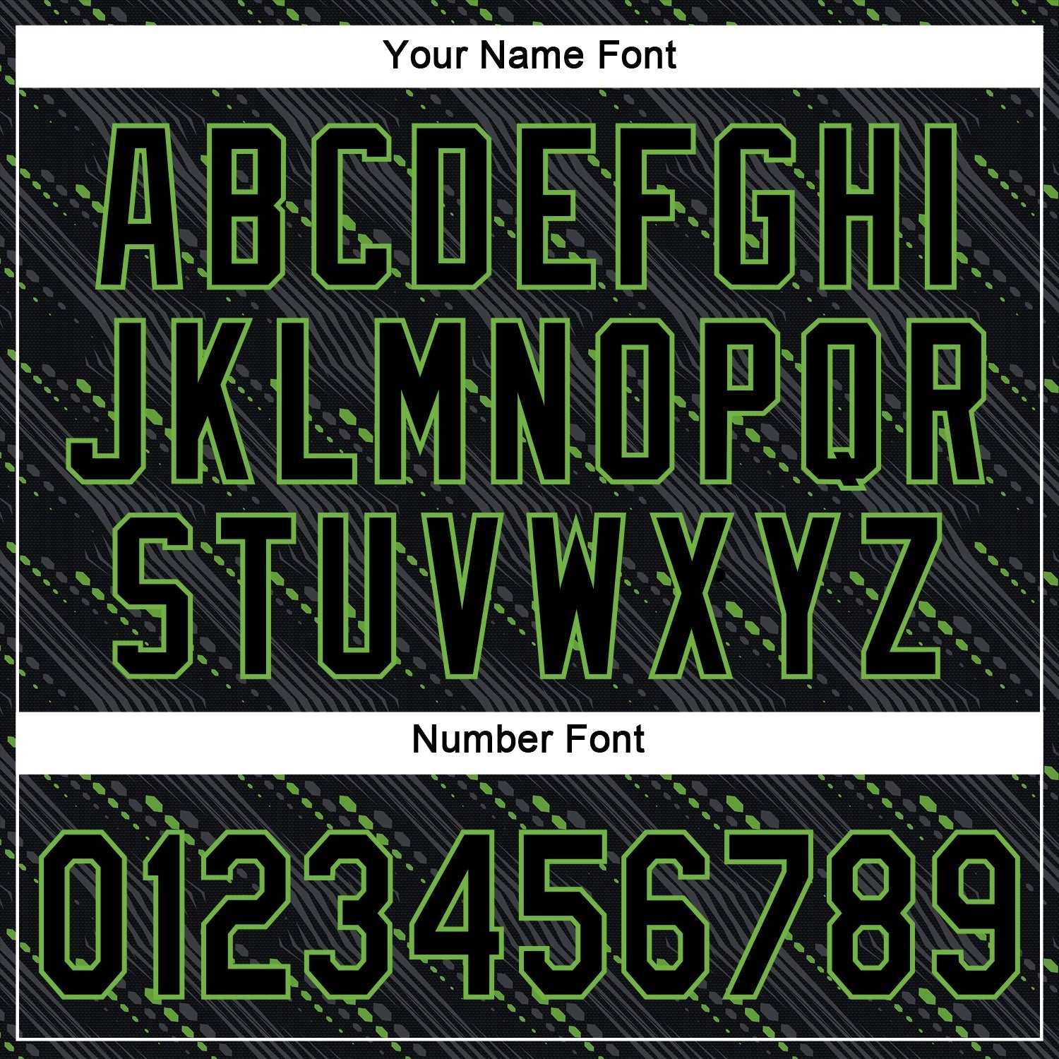 Custom Black Black-Neon Green 3D Pattern Design Authentic Baseball Jersey baseball jersey product view 5