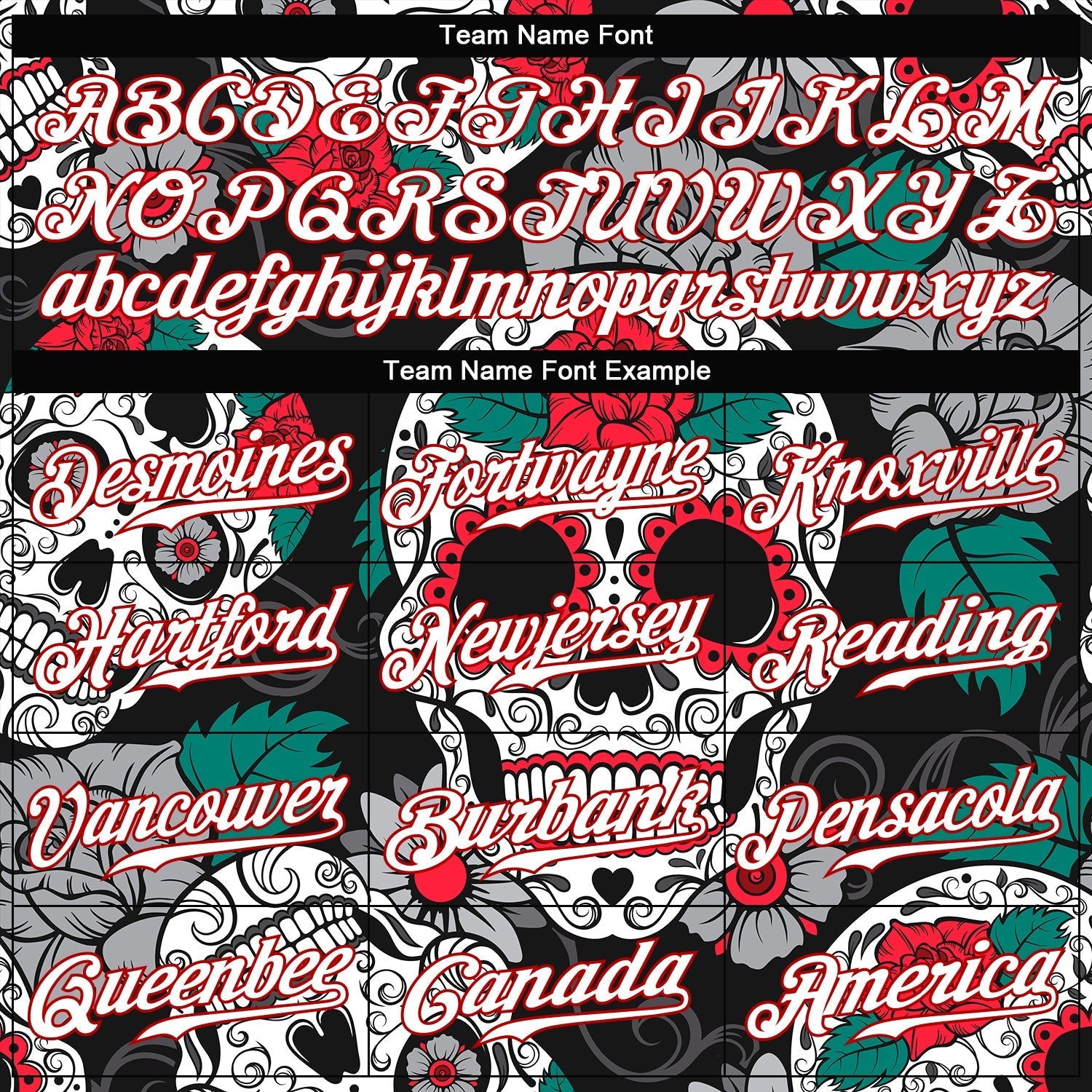 Custom Black White-Red 3D Skull Fashion Authentic Baseball Jersey baseball jersey product view 4