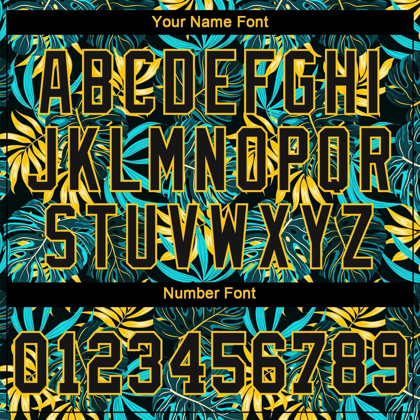 Custom Black Black-Gold 3D Pattern Design Tropical Palm Leaves Authentic Baseball Jersey baseball jersey product view 5