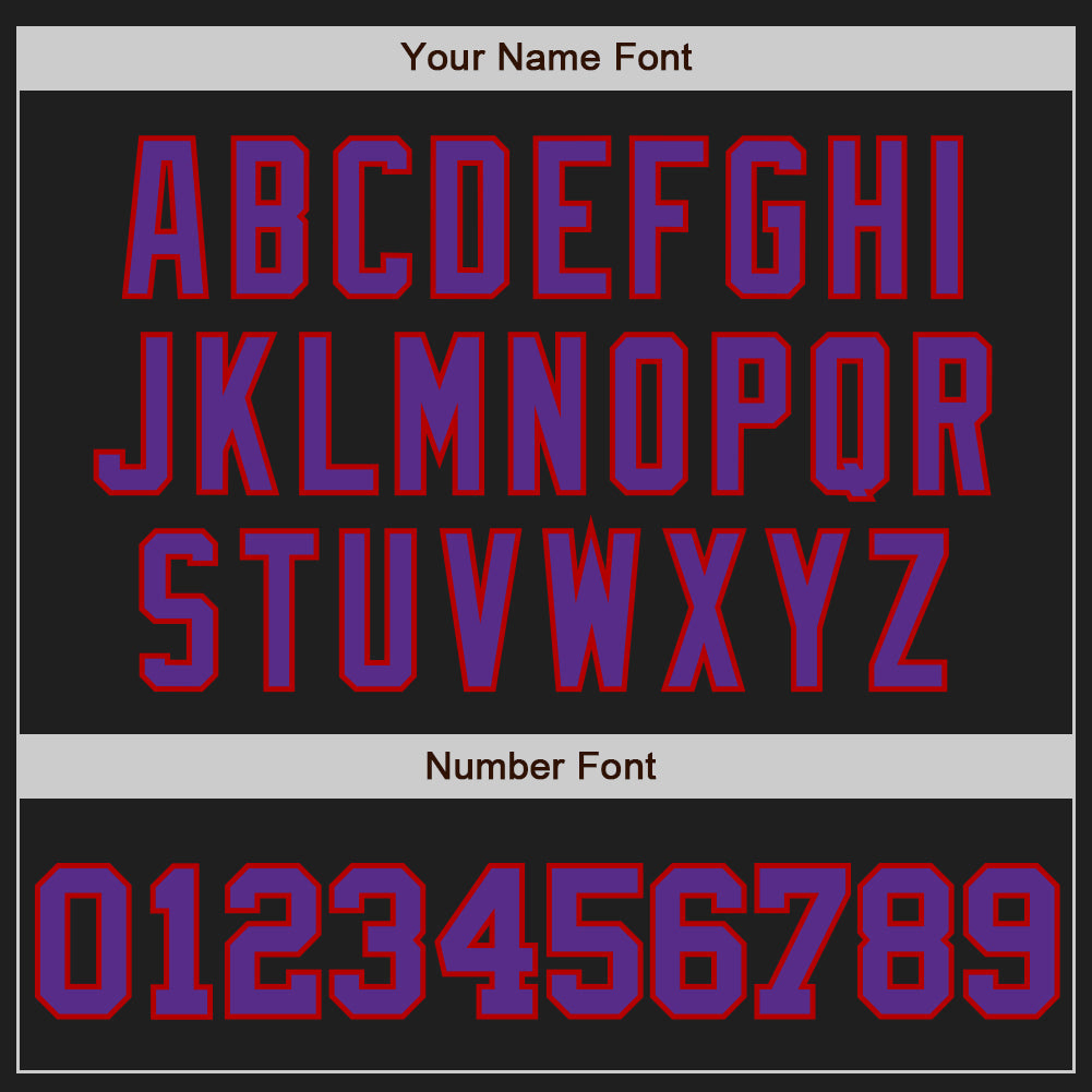 Custom Black Gray Pinstripe Purple-Red Authentic Baseball Jersey baseball jersey product view 4