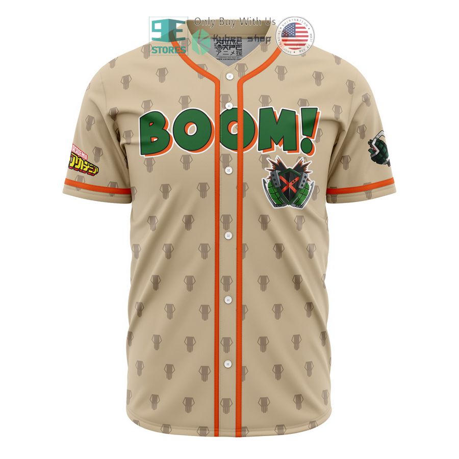 BEST Blazing Bakugo My Hero Academia Baseball Jersey baseball jersey product view 1