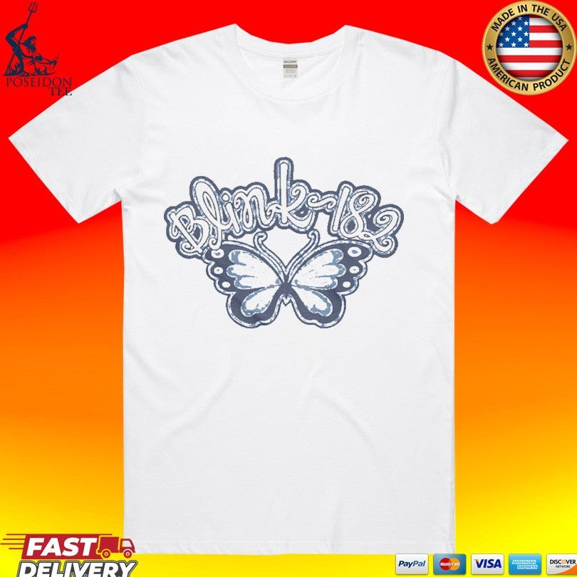 Blink 182 Butterfly To 25 T-shirt Unisex T-shirt, Sweatshirt, Hoodie, Long Sleeve Tee - T-Shirt, Sweatshirt, Hoodie