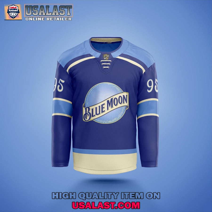 Blue Moon Beer Custom Hockey Jersey hockey jersey product view 1