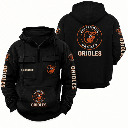 Baltimore Orioles Custom Cargo Hoodie, Baseball Team Hoodie Unisex T-shirt, Sweatshirt, Hoodie, Long Sleeve Tee - T-Shirt, Sweatshirt, Hoodie