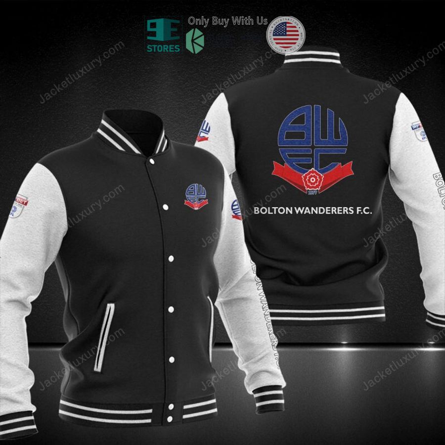 BEST Bolton Wanderers Baseball Jacket baseball jersey product view 1