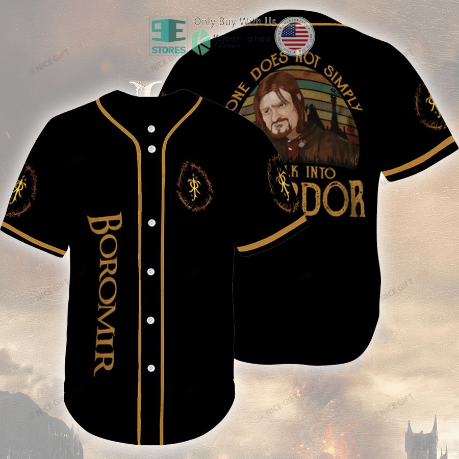 BEST Boromir One does not simply Baseball Jersey baseball jersey product view 1