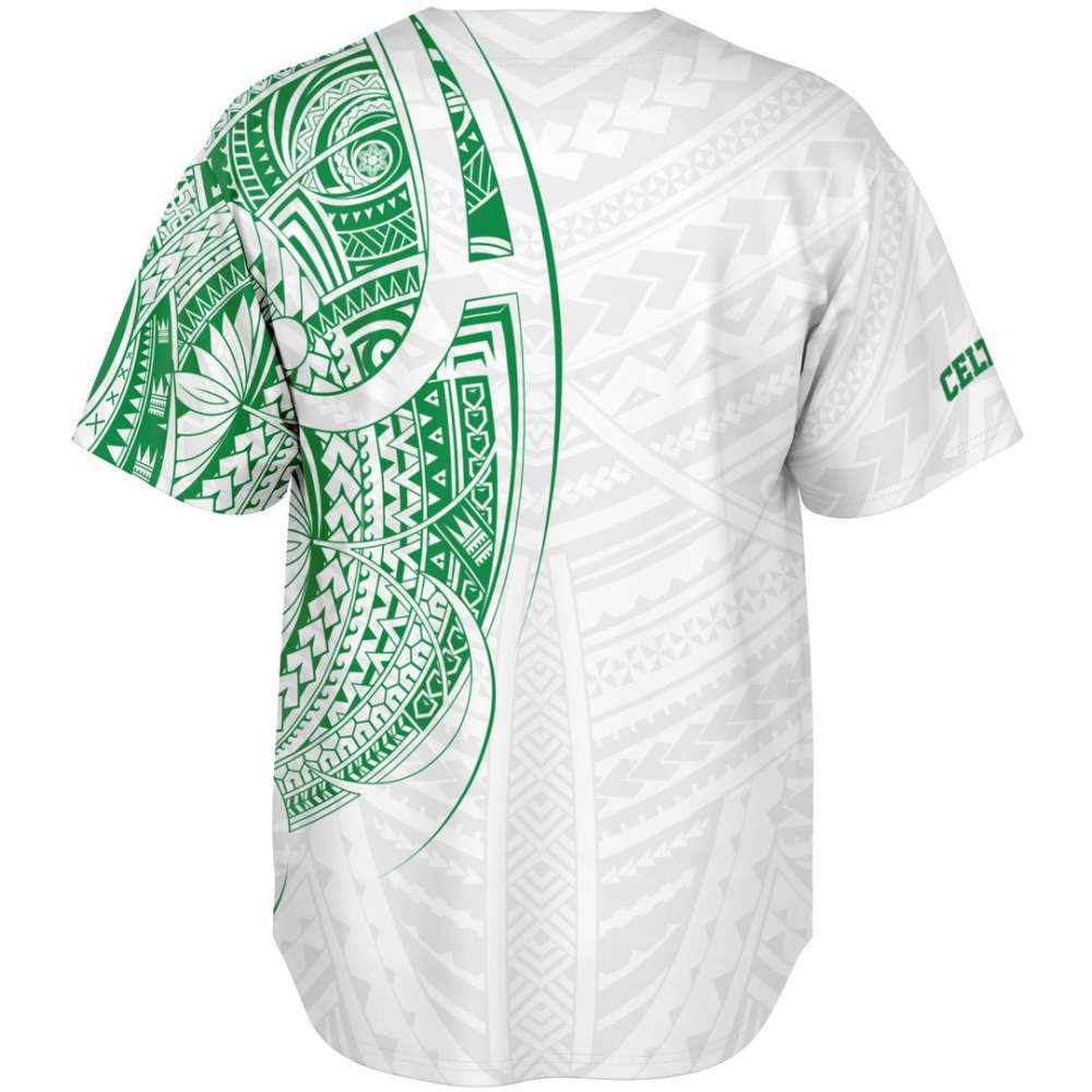 Boston Celtics Baseball Jersey Custom For Fans BJ0091 - lylyprint.com baseball jersey product view 3