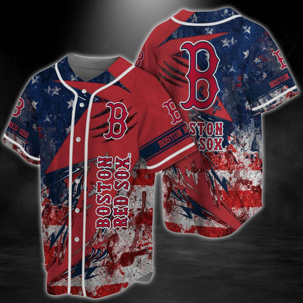 Boston Red Sox Baseball Jersey Gift For Men Women - lylyprint.com baseball jersey product view 2