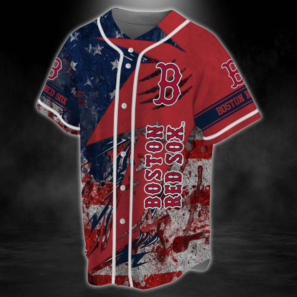 Boston Red Sox Baseball Jersey Gift For Men Women - lylyprint.com baseball jersey product view 4