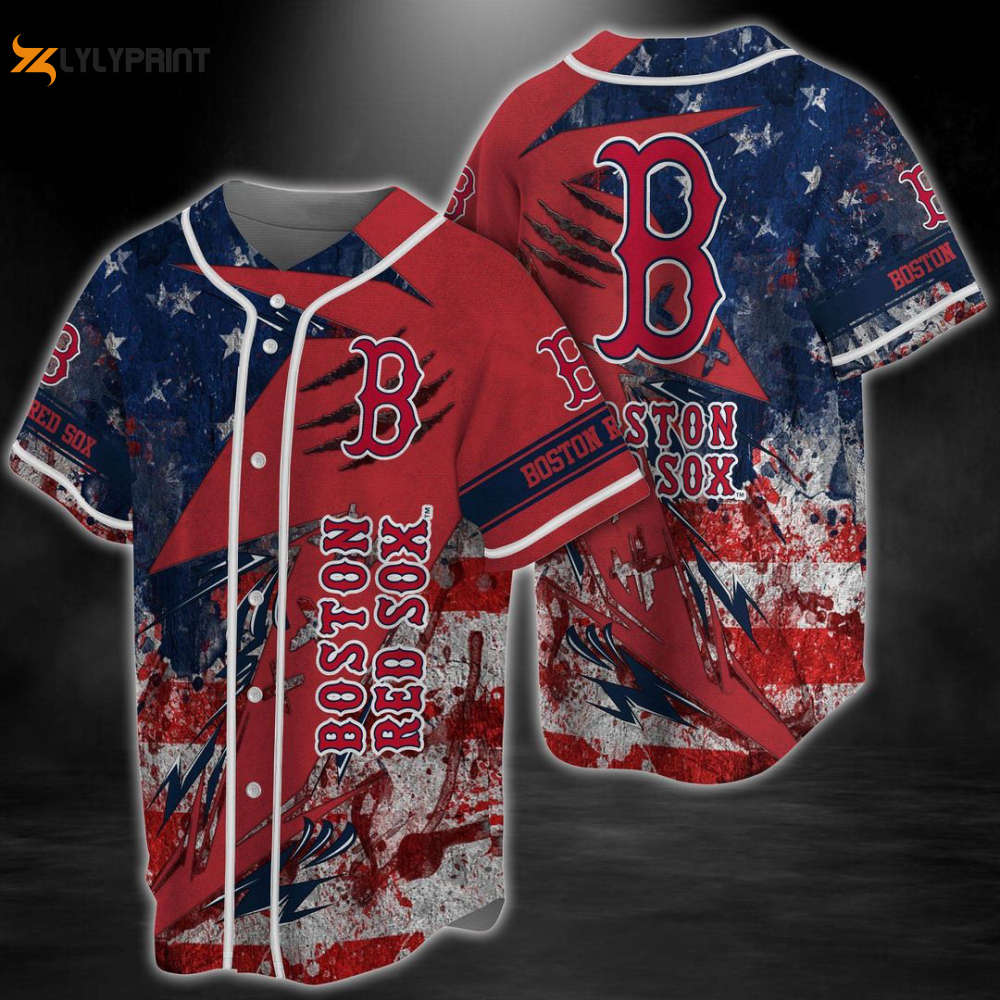 Boston Red Sox Baseball Jersey Gift For Men Women - lylyprint.com baseball jersey product view 1