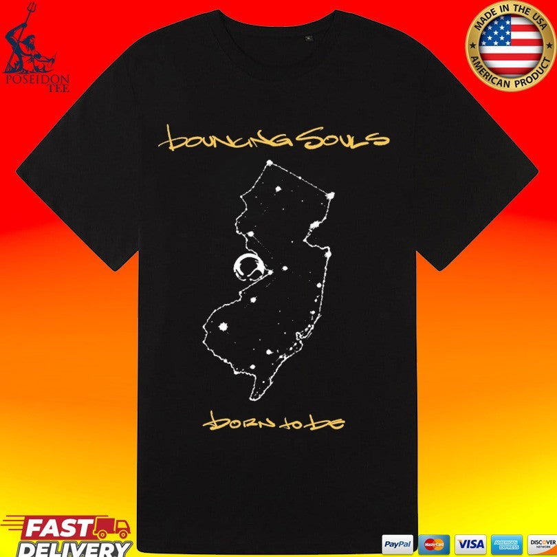 Bouncing Souls Born To Be New Jersey T-shirt sports jersey product view 3