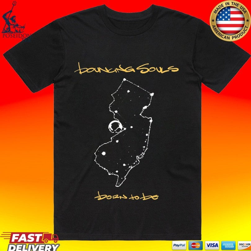 Bouncing Souls Born To Be New Jersey T-shirt sports jersey product view 1