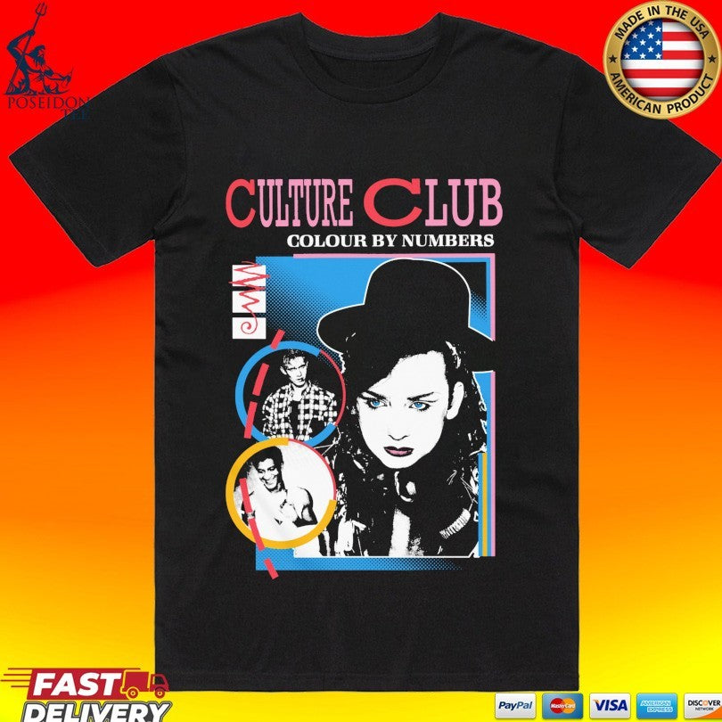 Boy George And Culture Club Colour By Numbers T-shirt Unisex T-shirt, Sweatshirt, Hoodie, Long Sleeve Tee - T-Shirt, Sweatshirt, Hoodie