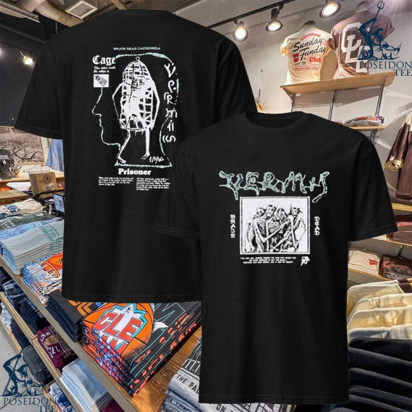 Brain Dead Fantasy Games Vermis Cage T-shirt Unisex T-shirt, Sweatshirt, Hoodie, Long Sleeve Tee - T-Shirt, Sweatshirt, Hoodie