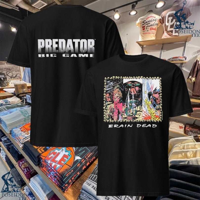 Brain Dead X Predator Decimation T-shirt Unisex T-shirt, Sweatshirt, Hoodie, Long Sleeve Tee - T-Shirt, Sweatshirt, Hoodie