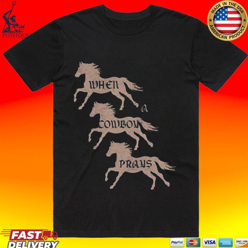 Brandon Lake When Cowboy Prays Maverick T-shirt Unisex T-shirt, Sweatshirt, Hoodie, Long Sleeve Tee - T-Shirt, Sweatshirt, Hoodie